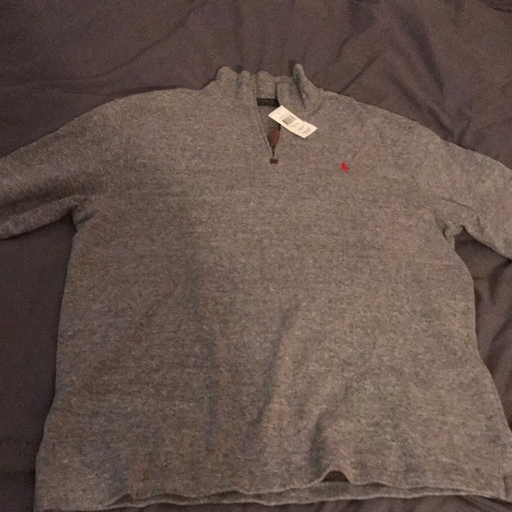Long sleeve 1/4 zip polo New With Tages